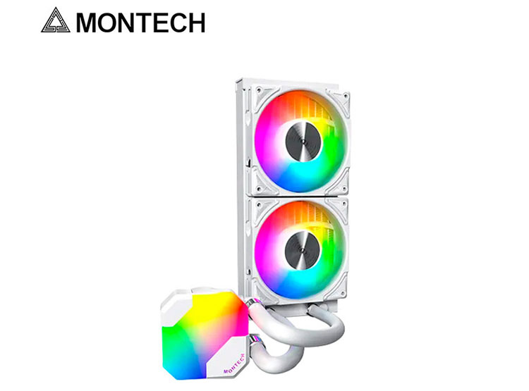 REFRIGERACION LIQUIDA MONTECH HYPER FLOW ARGB 240, WHITE - 2