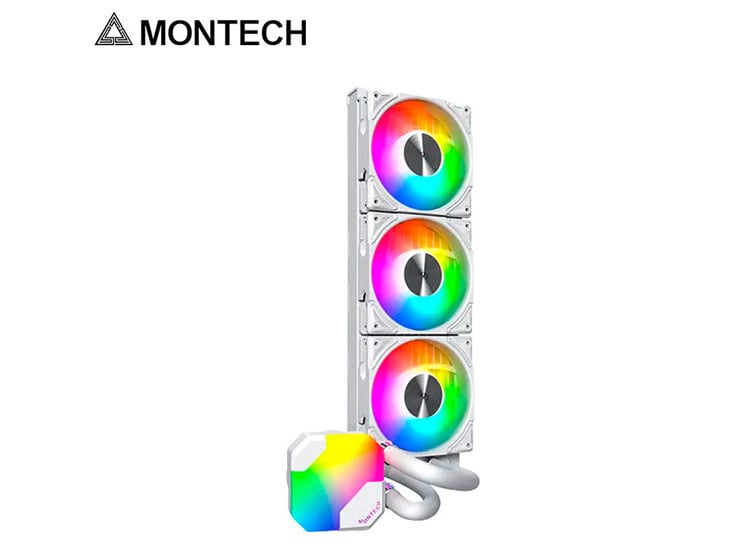 REFRIGERACION LIQUIDA MONTECH HYPER FLOW ARGB 360, WHITE - 2