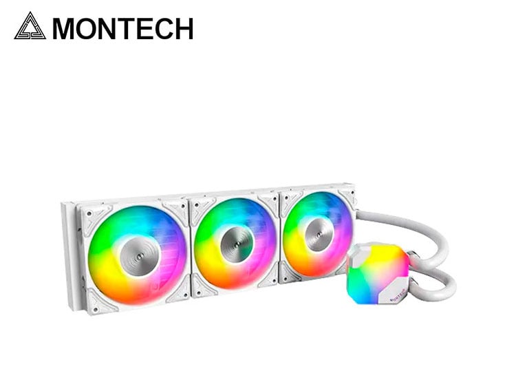 REFRIGERACION LIQUIDA MONTECH HYPER FLOW ARGB 360, WHITE - 3
