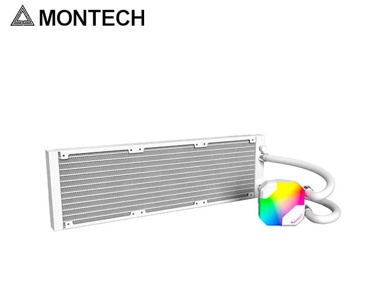 REFRIGERACION LIQUIDA MONTECH HYPER FLOW ARGB 360, WHITE - 4
