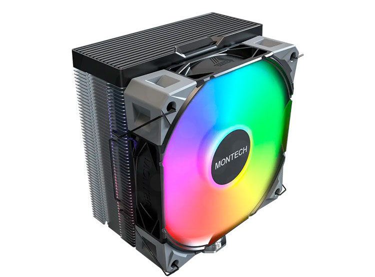 COOLER DE PROCESADOR MONTECH NX400 ARGB, BLACK - 2