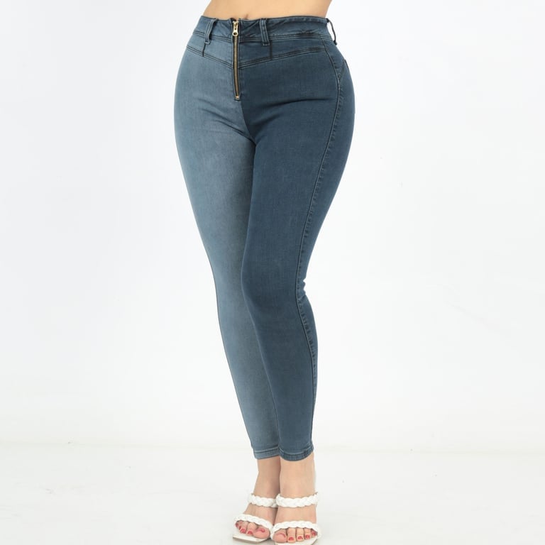 PANTALÓN JEANS MUJER BENCUS JEANS GRIS - 2