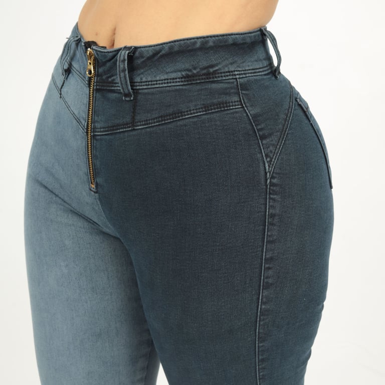 PANTALÓN JEANS MUJER BENCUS JEANS GRIS - 3