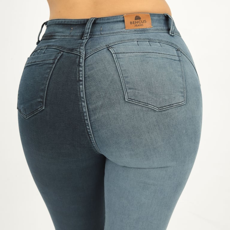 PANTALÓN JEANS MUJER BENCUS JEANS GRIS - 6