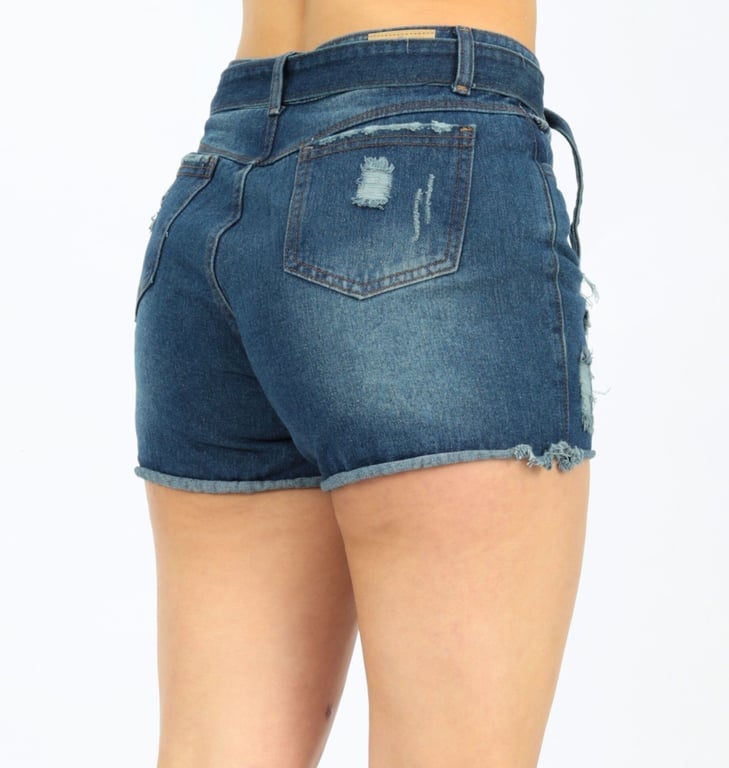 SHORT MUJER BENCUS JEANS LAZO RASGADO JEANS - 3
