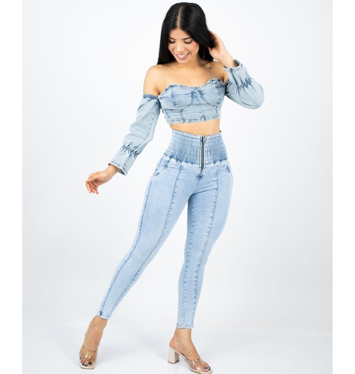 PANTALÓN MUJER BENCUS JEANS FAJERO EFECTO PUSH UP RUSH - 2