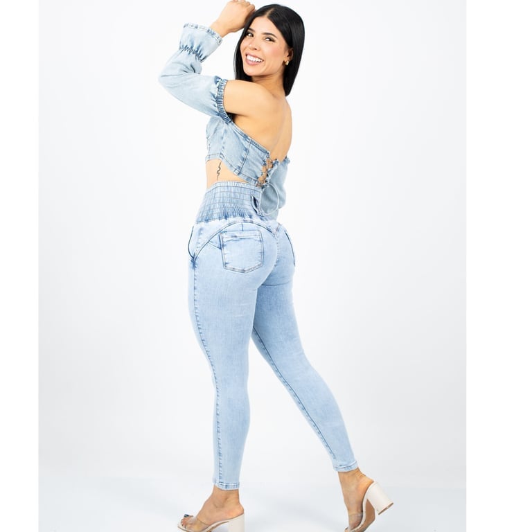 PANTALÓN MUJER BENCUS JEANS FAJERO EFECTO PUSH UP RUSH - 3
