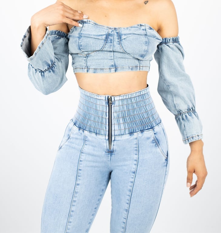 PANTALÓN MUJER BENCUS JEANS FAJERO EFECTO PUSH UP RUSH - 5