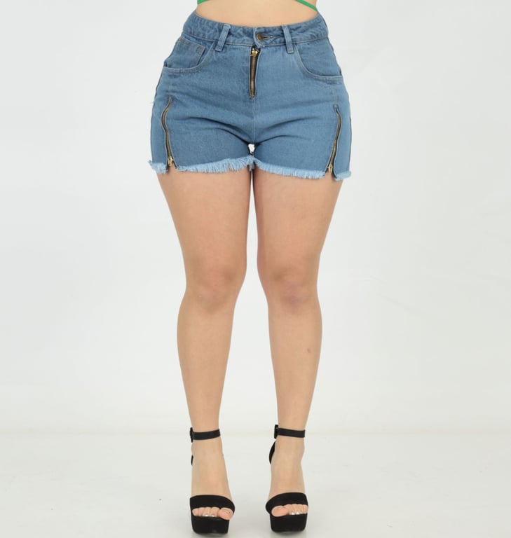 SHORT MUJER BENCUS JEANS ZIP CLOSSING DENIM CIERRES - 1