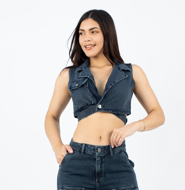 TOP MUJER BENCUS JEANS ENVOLVENTE FASHION NOVA - 2