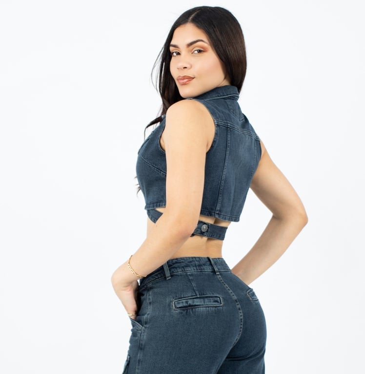 TOP MUJER BENCUS JEANS ENVOLVENTE FASHION NOVA - 3