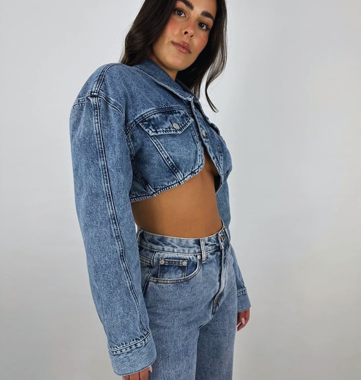 CASACA MUJER BENCUS JEANS CORTA JEAN RIGIDO - 6