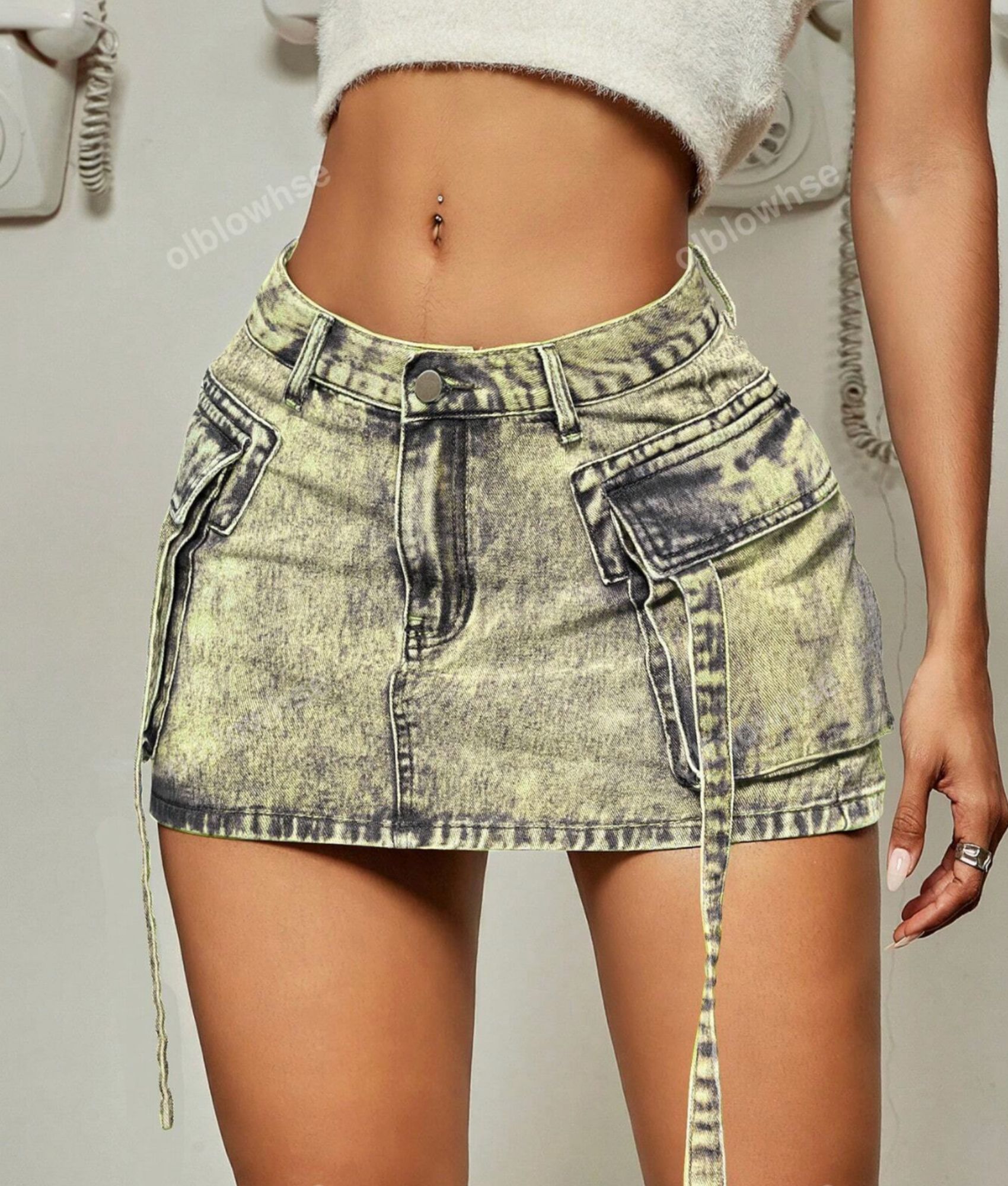 FALDA CORTA CEÑIDO MUJER BENCUS JEANS SKIRT - 1
