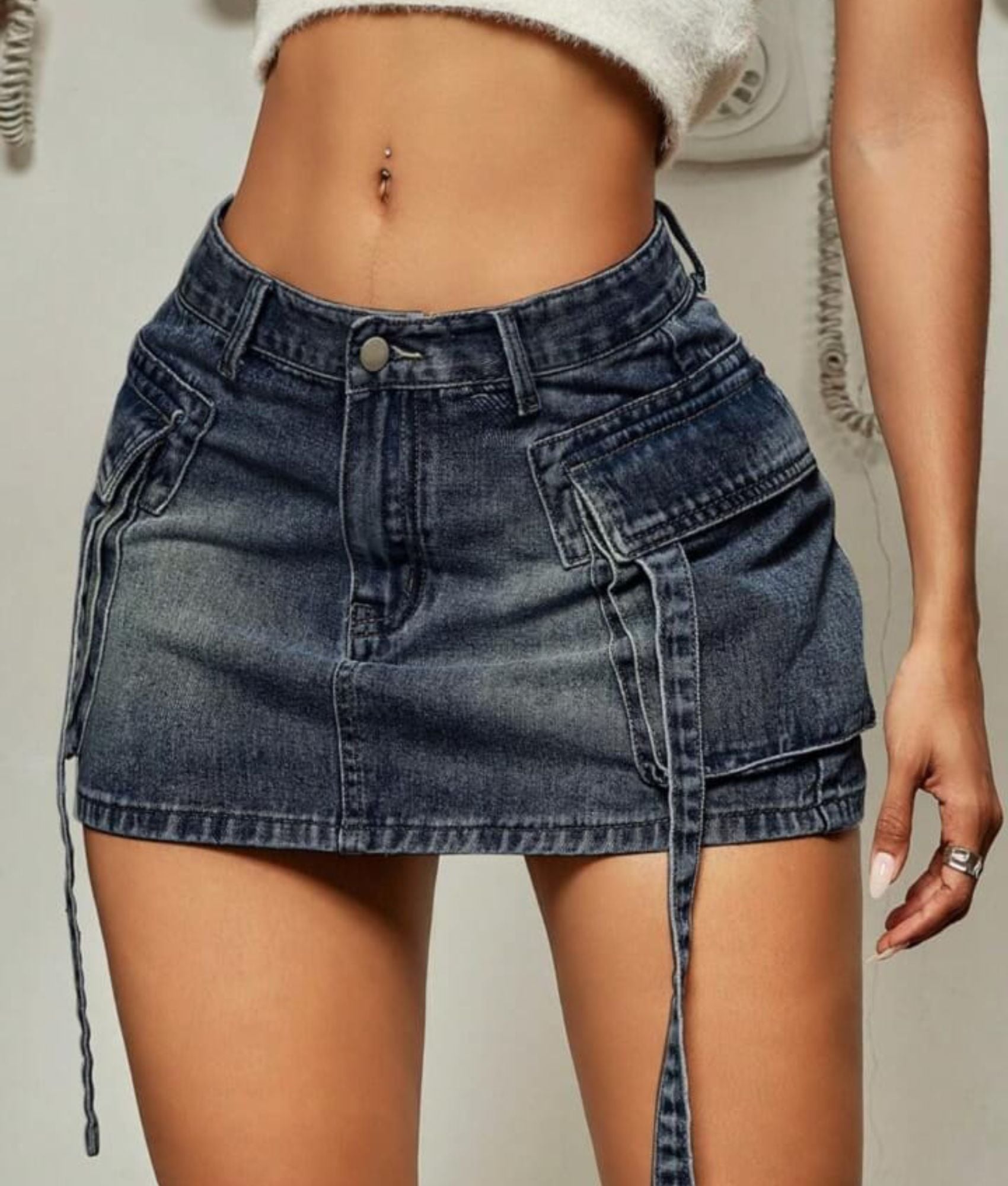 FALDA CORTA CEÑIDO MUJER BENCUS JEANS SKIRT - 1