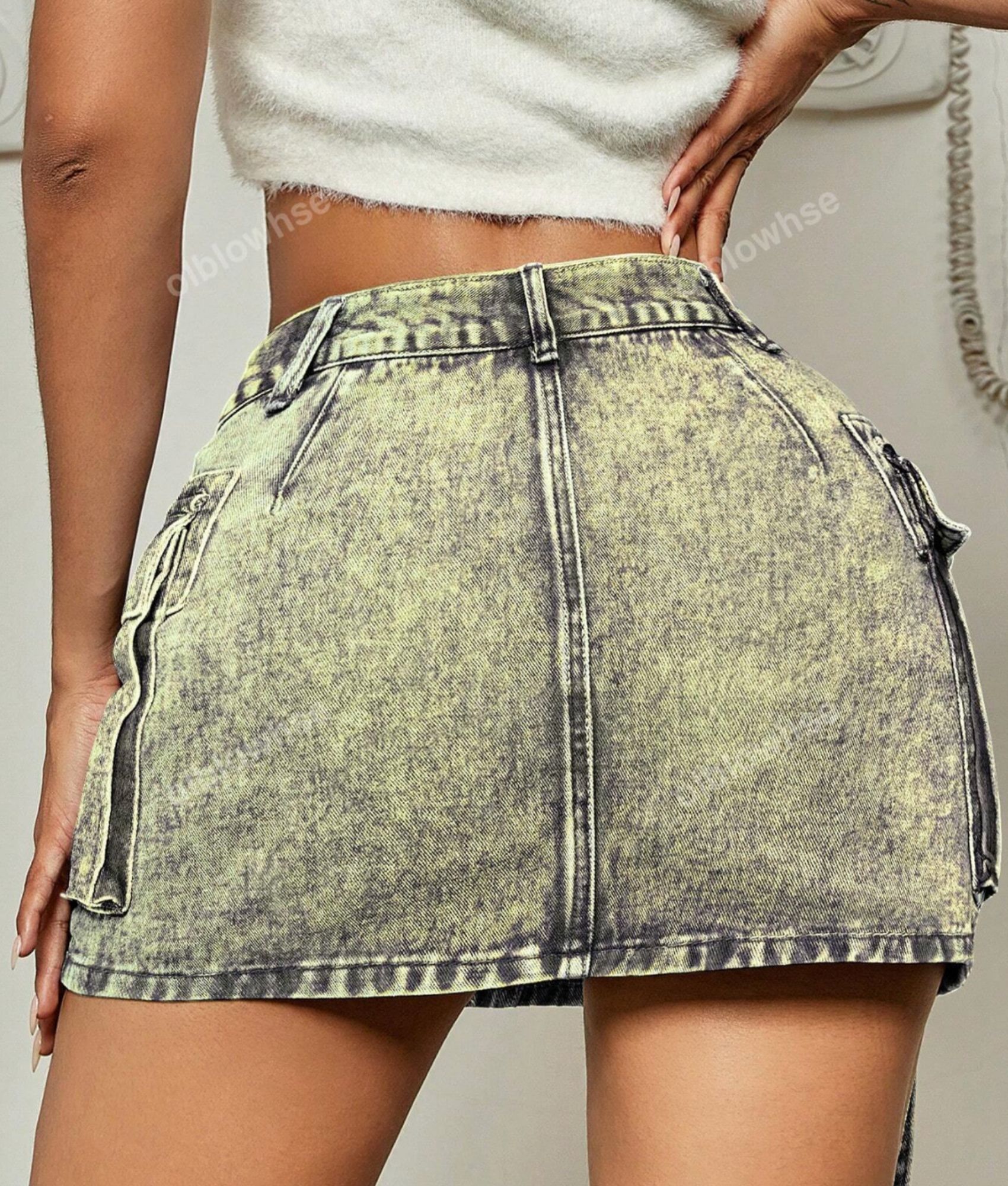FALDA CORTA CEÑIDO MUJER BENCUS JEANS SKIRT - 2