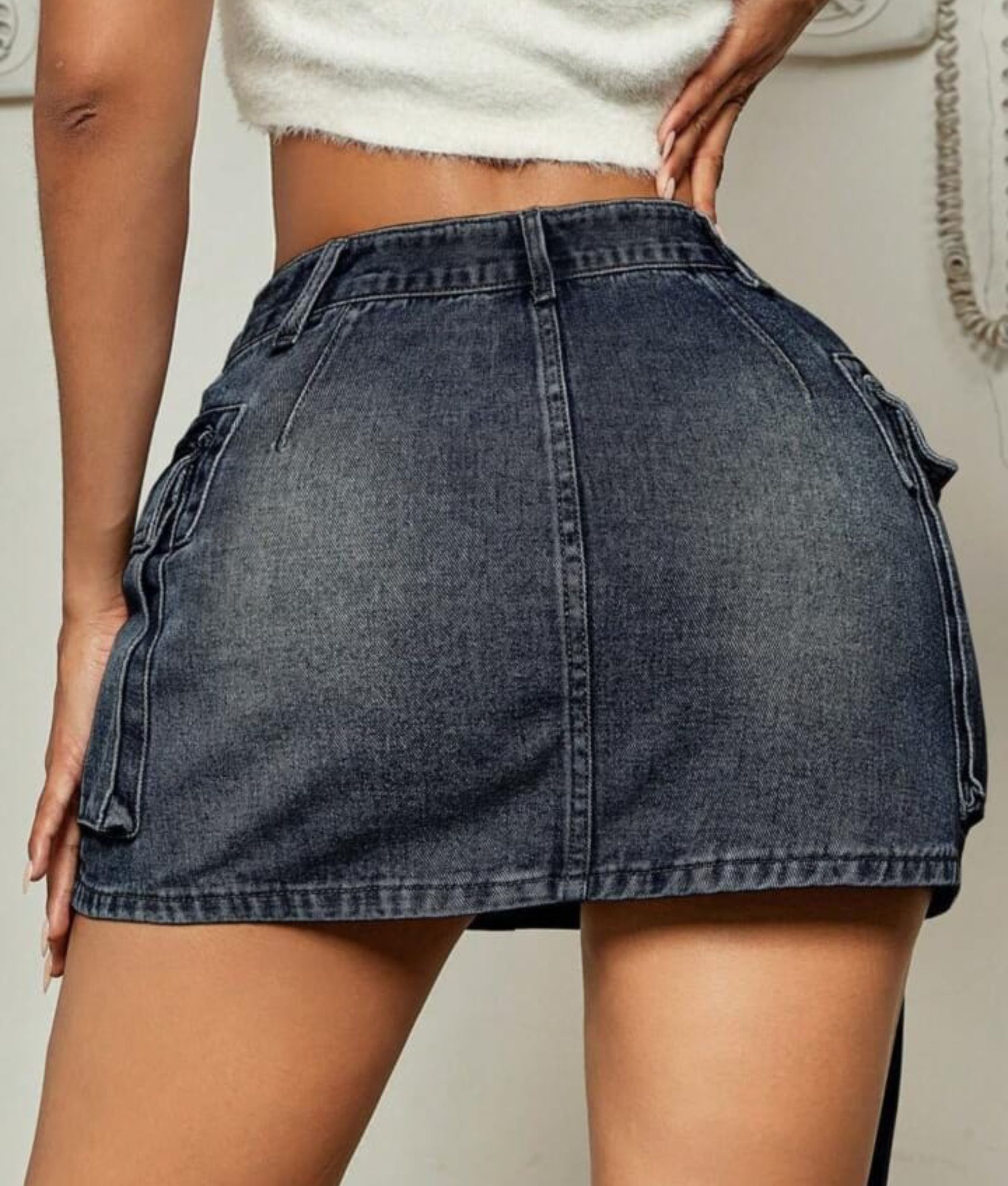 FALDA CORTA CEÑIDO MUJER BENCUS JEANS SKIRT - 4