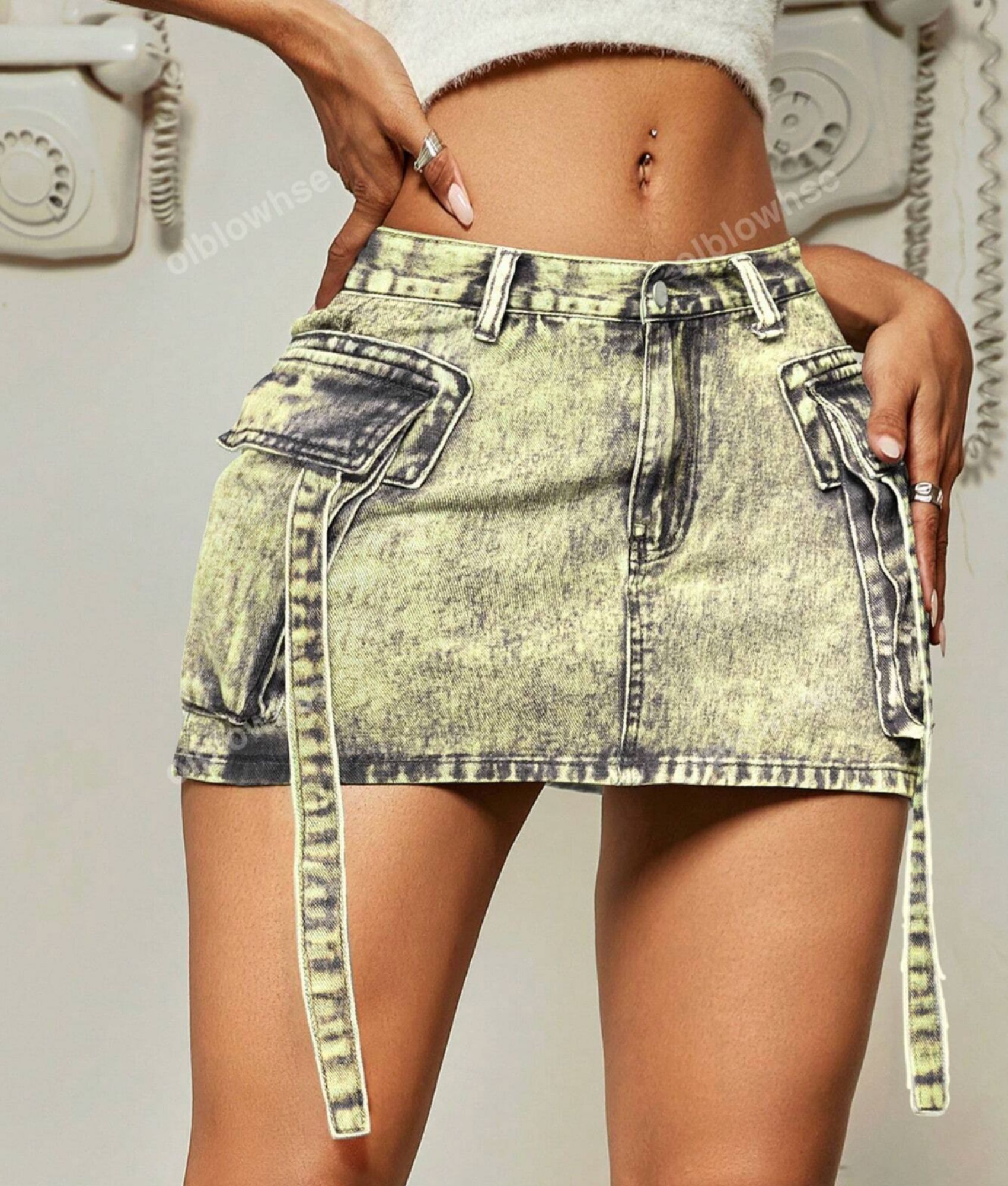 FALDA CORTA CEÑIDO MUJER BENCUS JEANS SKIRT - 6