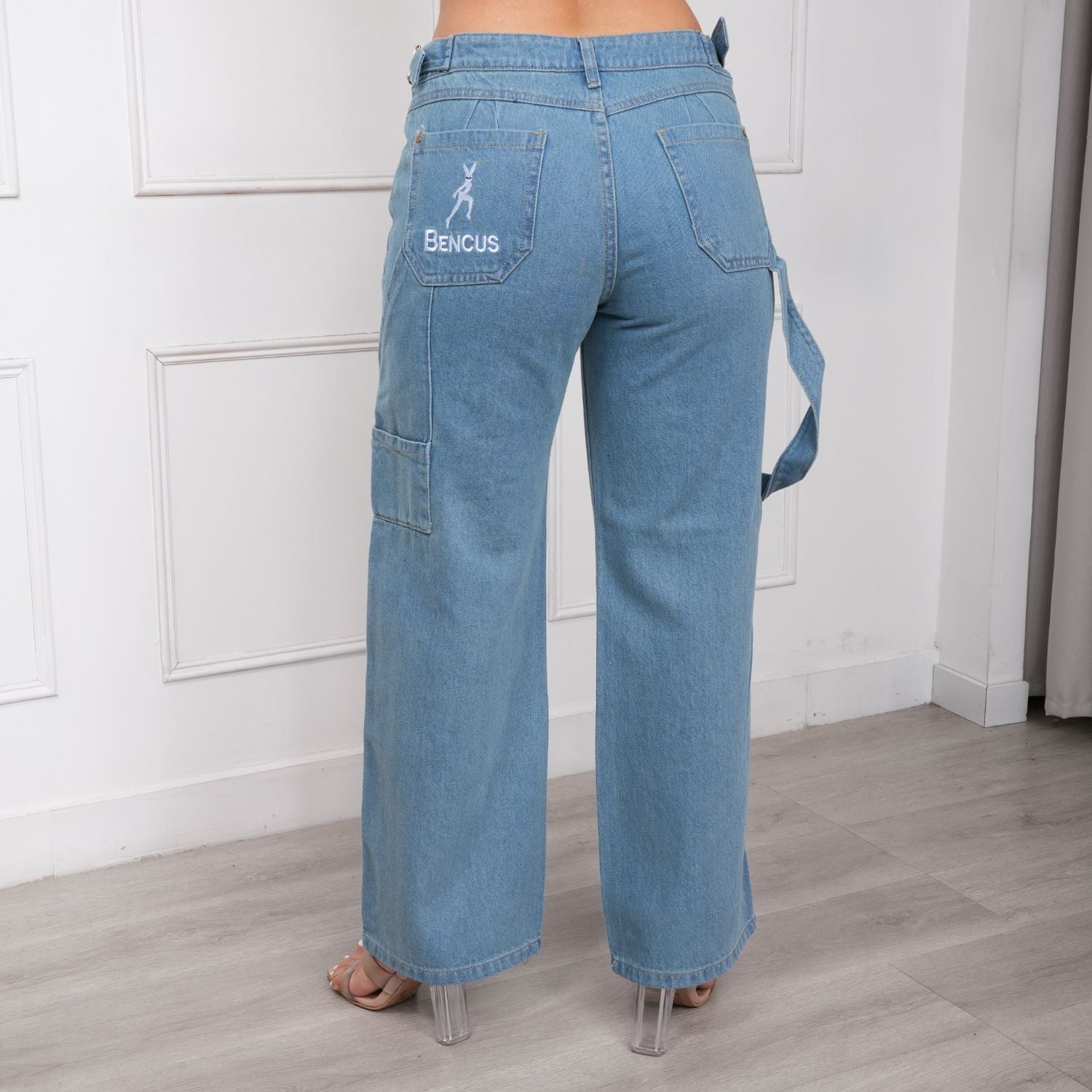 PANTALÓN JEAN MUJER BENCUS JEANS ADIDXS HOLGADO - 3