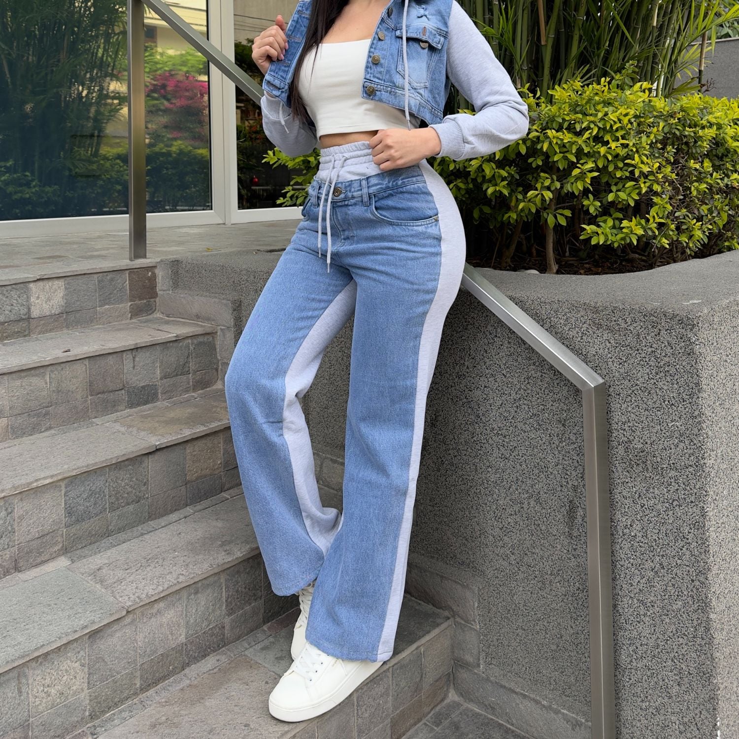 PANTALÓN JEAN MUJER BENCUS JEANS Y FRANELA - 2