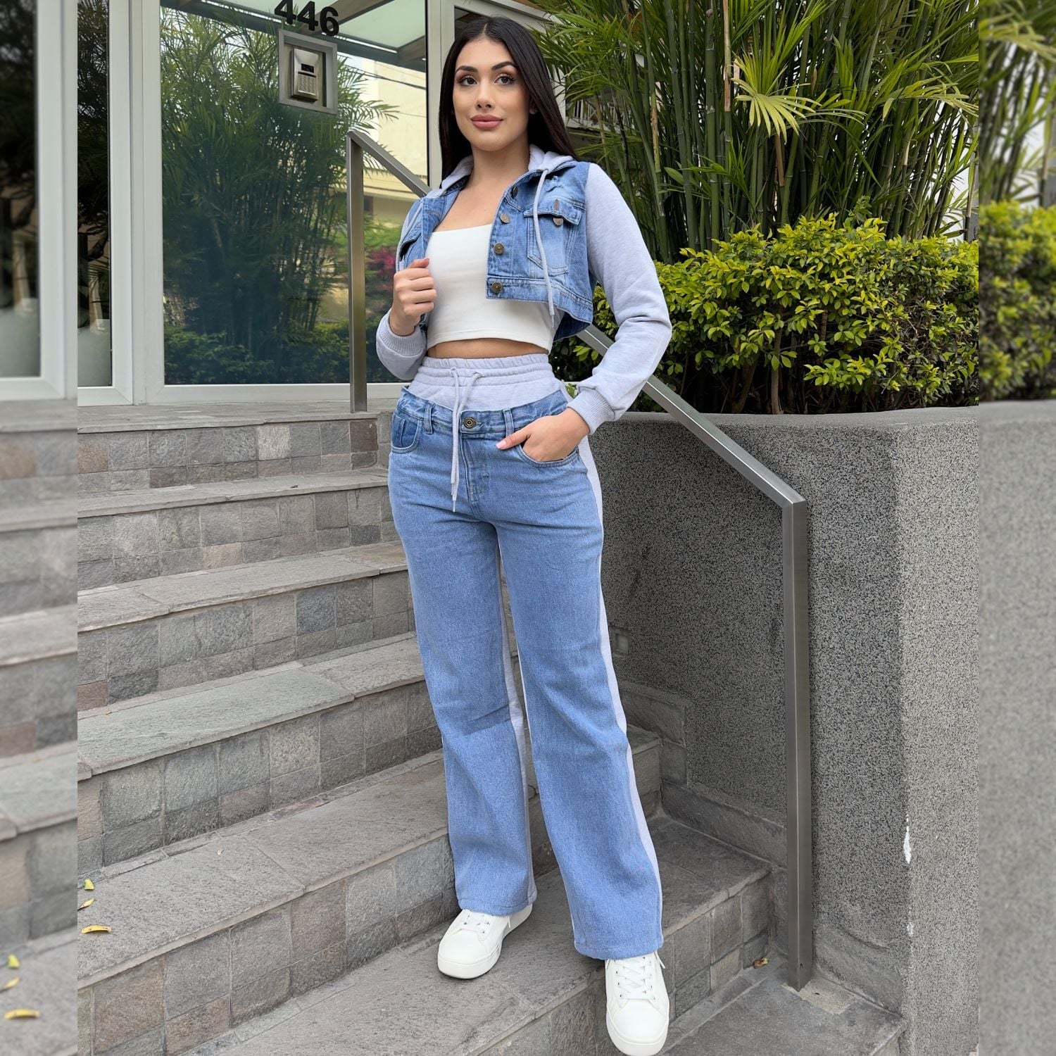 PANTALÓN JEAN MUJER BENCUS JEANS Y FRANELA - 3