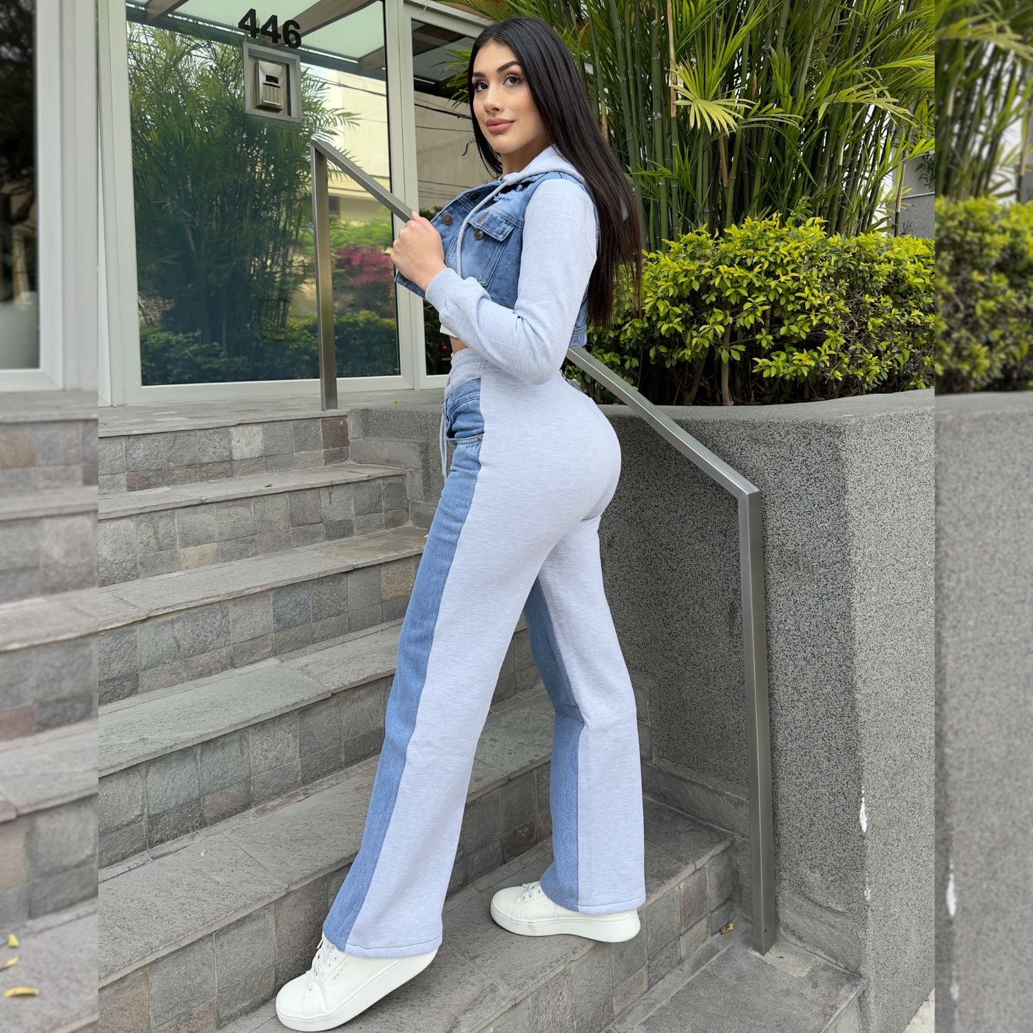 PANTALÓN JEAN MUJER BENCUS JEANS Y FRANELA - 4