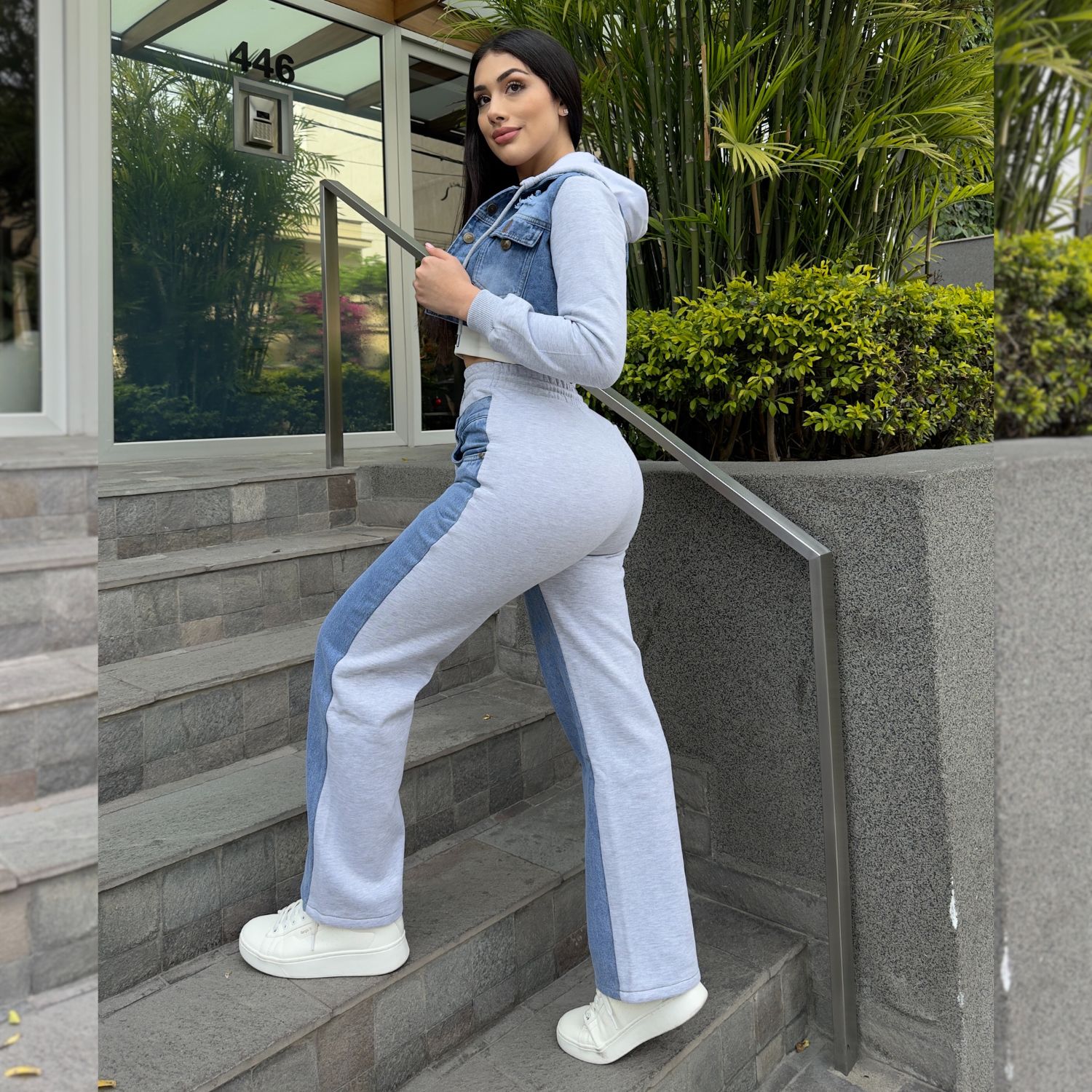 PANTALÓN JEAN MUJER BENCUS JEANS Y FRANELA - 5