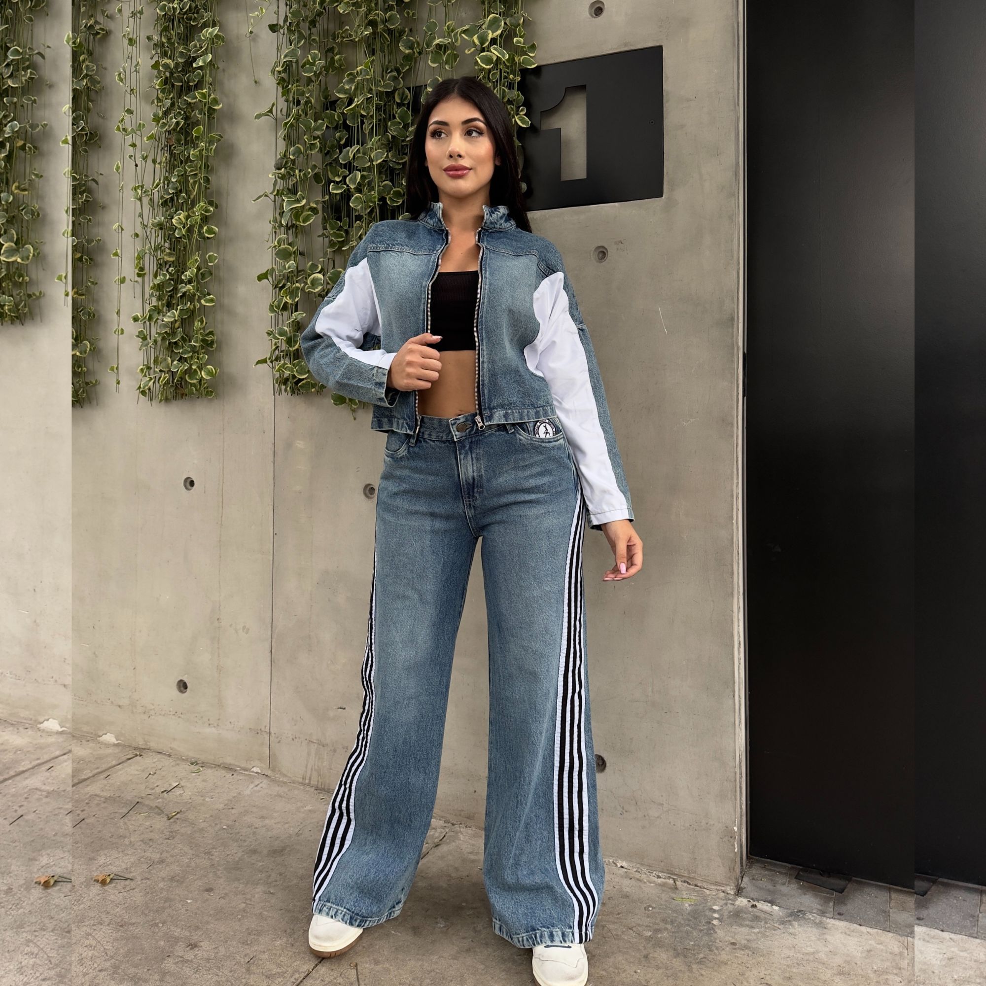 CASACA DENIM MODELO HARD MUJER URBANO - 4