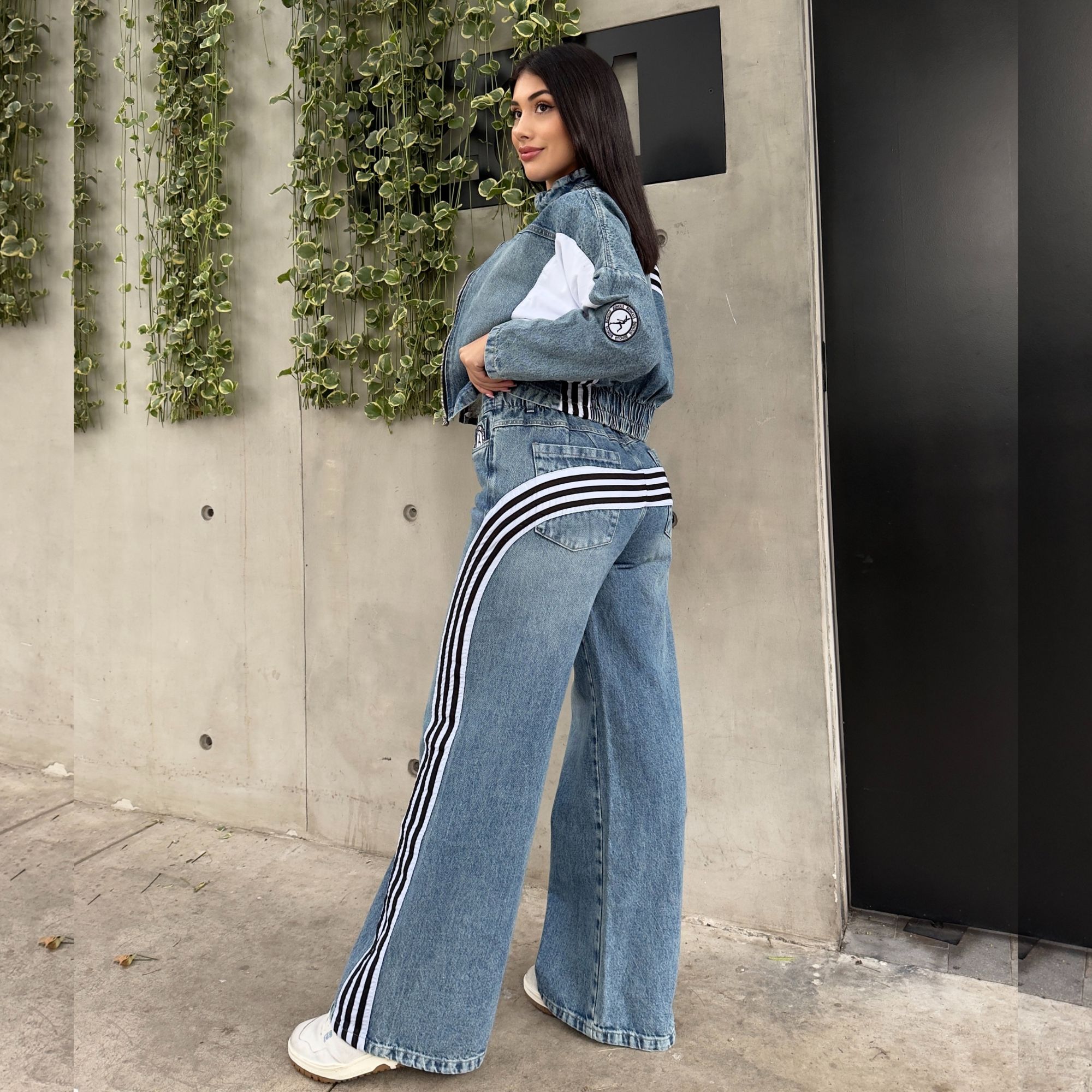 CASACA DENIM MODELO HARD MUJER URBANO - 5