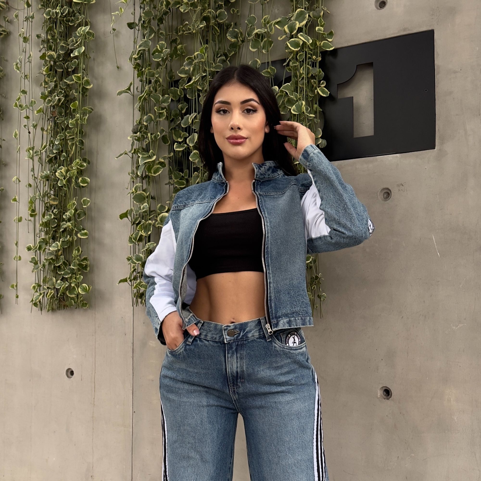 CASACA DENIM MODELO HARD MUJER URBANO - 6