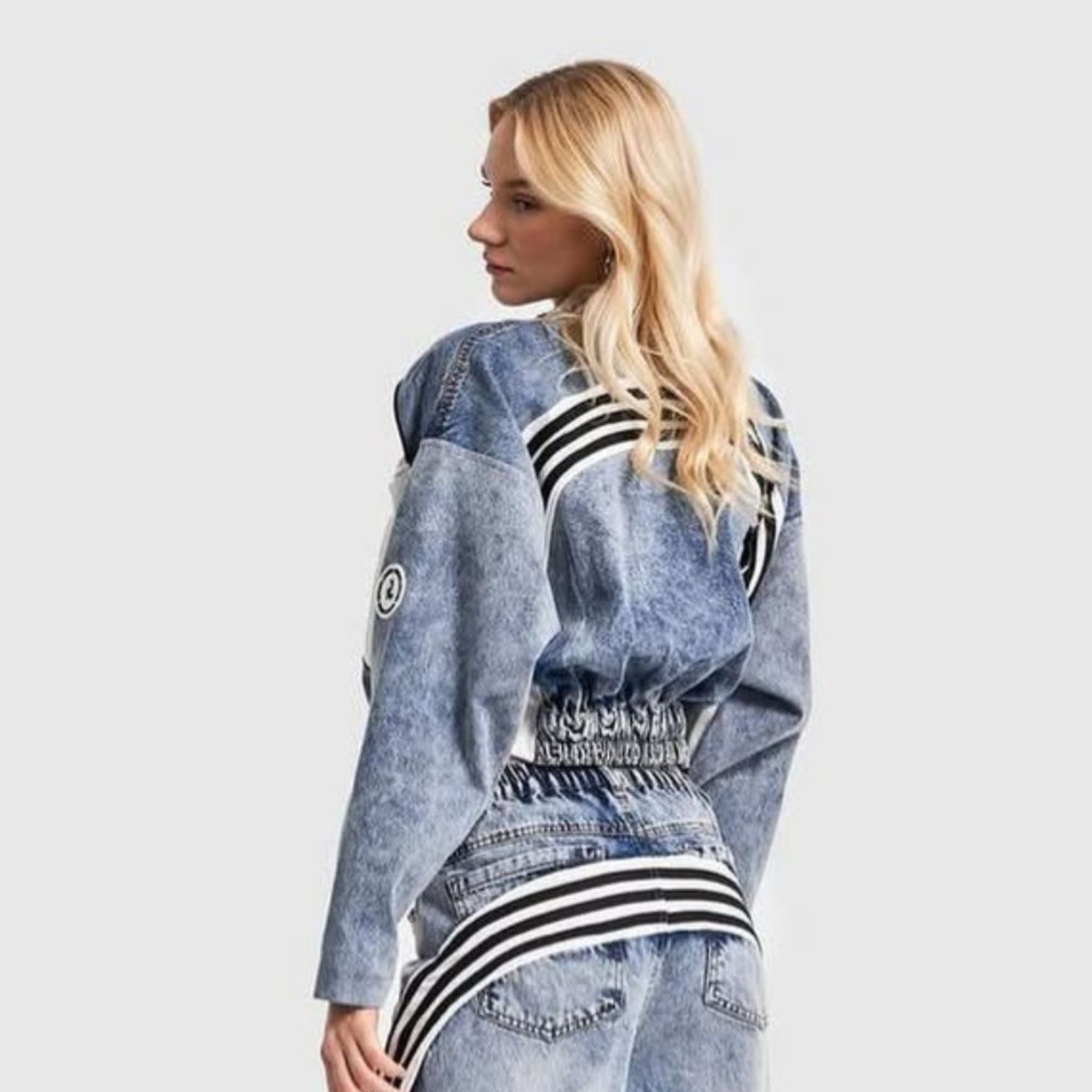 CASACA DENIM MODELO HARD MUJER URBANO - 9