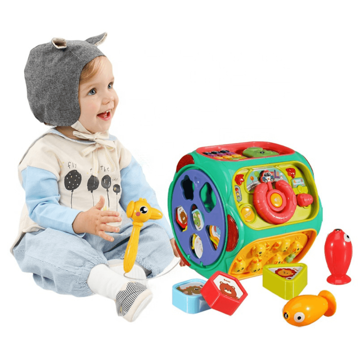 EL CUBO INTERACTIVO 6 EN 1 QUE ACELERA LA ESTIMULACIÓN TEMPRANA Y MOTRICIDAD FINA DE TU BEBÉ - 1
