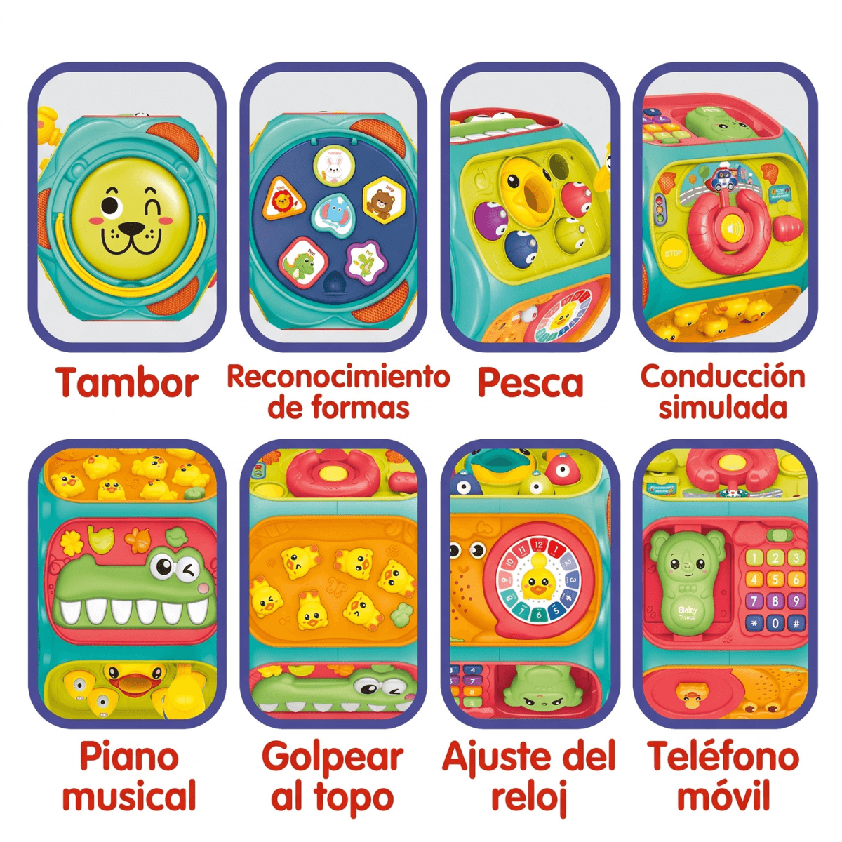 EL CUBO INTERACTIVO 6 EN 1 QUE ACELERA LA ESTIMULACIÓN TEMPRANA Y MOTRICIDAD FINA DE TU BEBÉ - 4