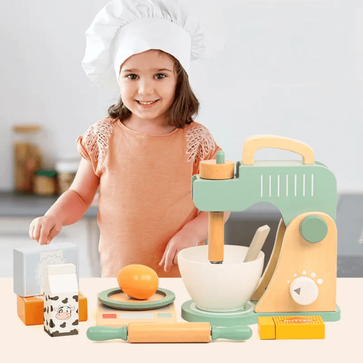 SET DE REPOSTERÍA Y BATIDORA DE MADERA INFANTIL – KABI - 2