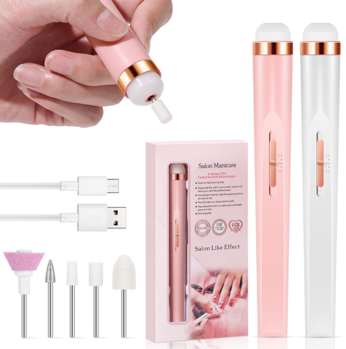 KIT DE MANICURA FOREMANSHOP Y PEDICURA ELÉCTRICO - 1