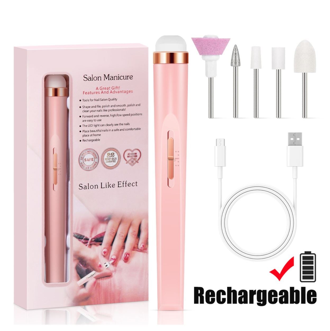 KIT DE MANICURA FOREMANSHOP Y PEDICURA ELÉCTRICO - 2