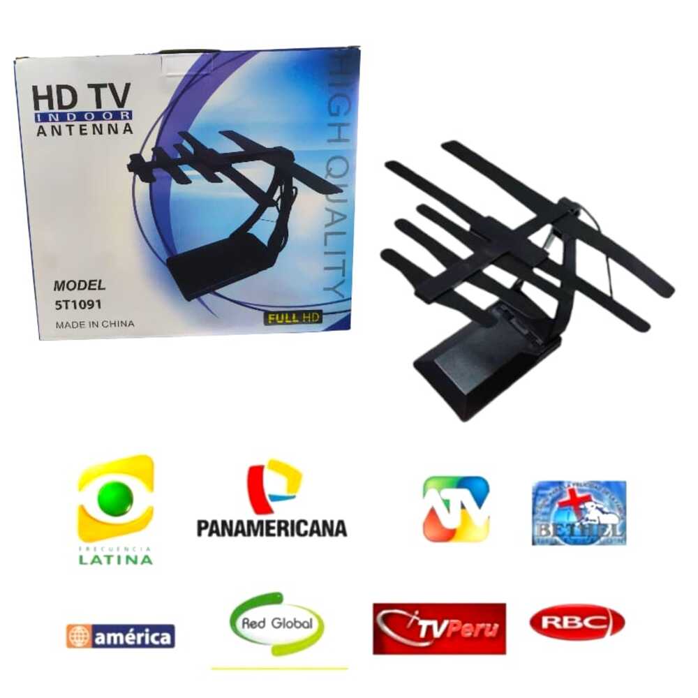 ANTENA FULL HD INTERIORES Y EXTERIORES TV DIGITAL - 1