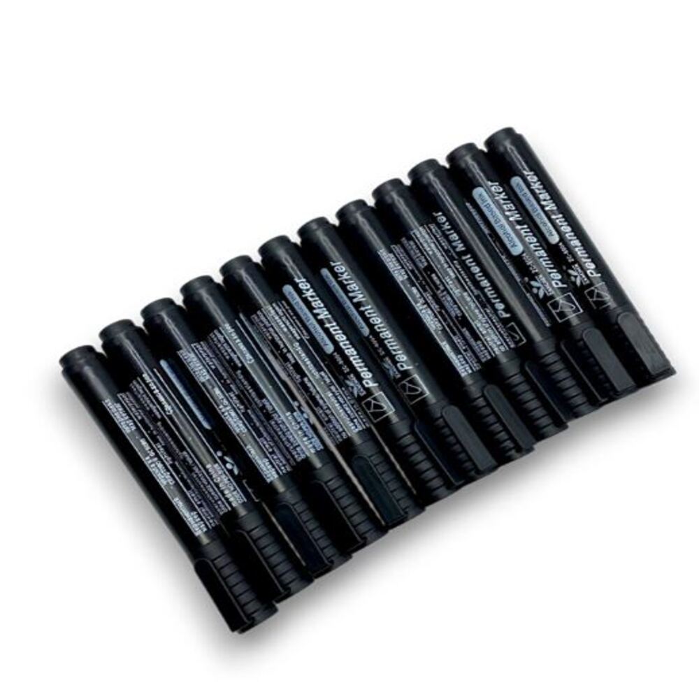 PLUMON MARCADOR PERMANENTE NEGRO CAJA X 12 UNIDADES - 2
