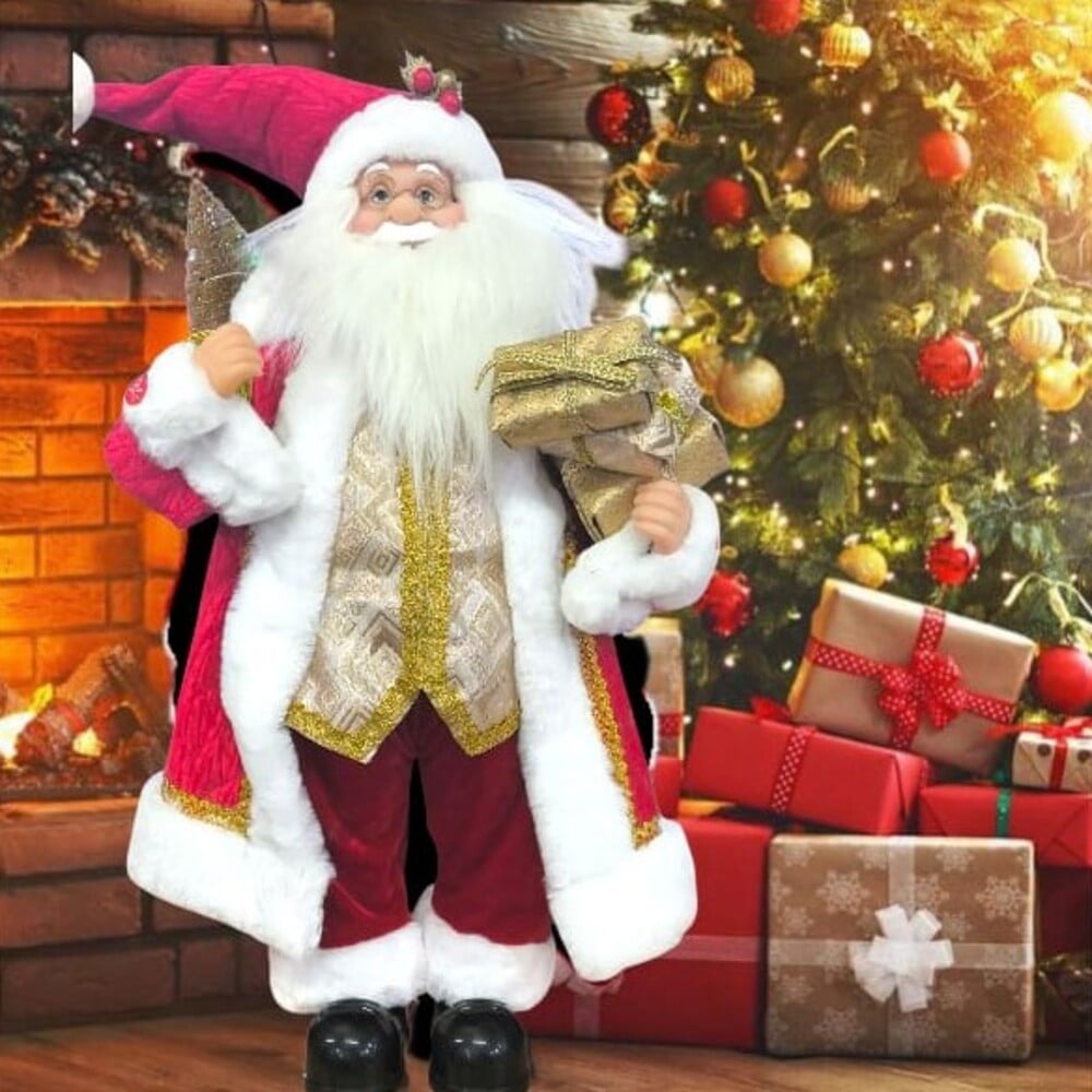 DECORACIÓN DE PAPÁ NOEL DE 60 CM MUSICAL - 3