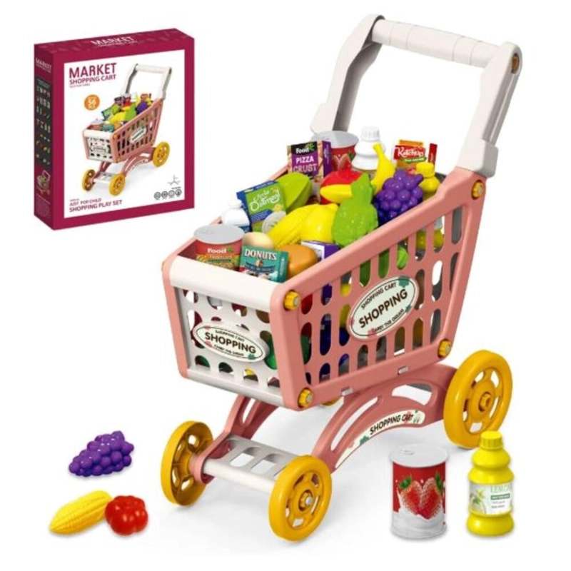 JUGUETE DE CARRITO DE COMPRAS PARA NIÑAS - 1