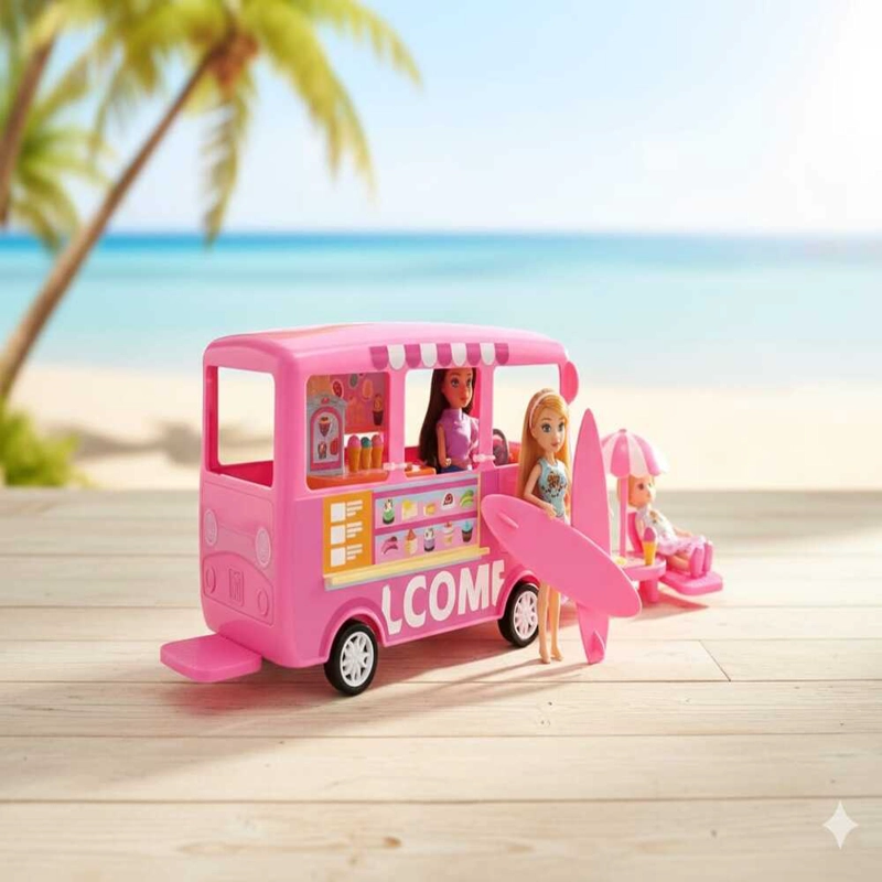 CAMION DE MUÑECA  DE DULCES Y HELADOS - 2