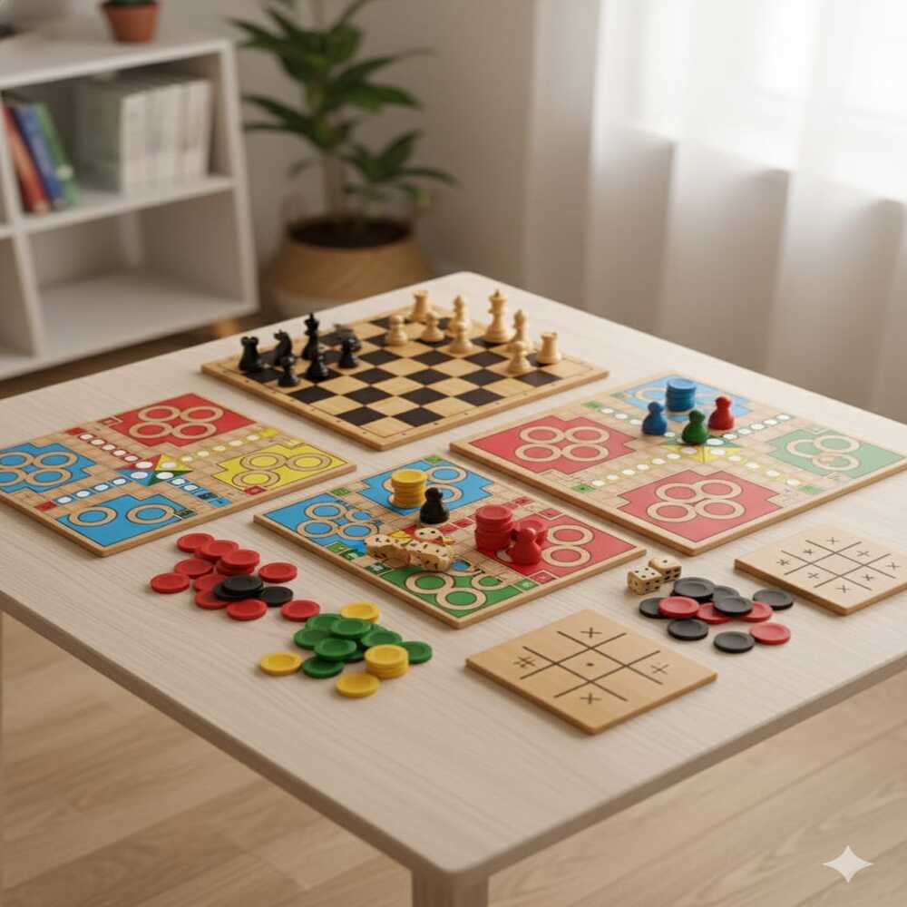 JUEGO DE MESA 8 EN 1 MADERA - 2