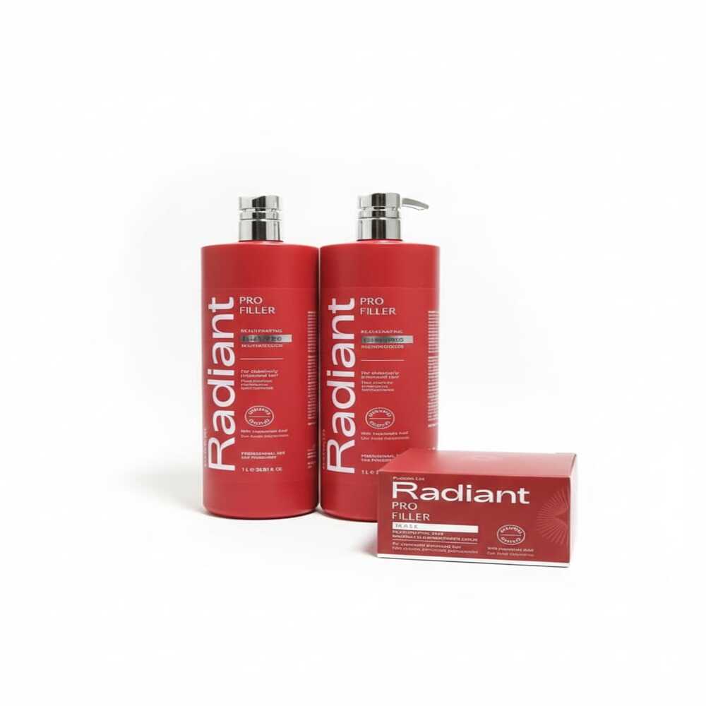RADIANT PRO FILLER SHAMPOO 1 LT + ACONDICIONADOR + MASK 350GR - 1