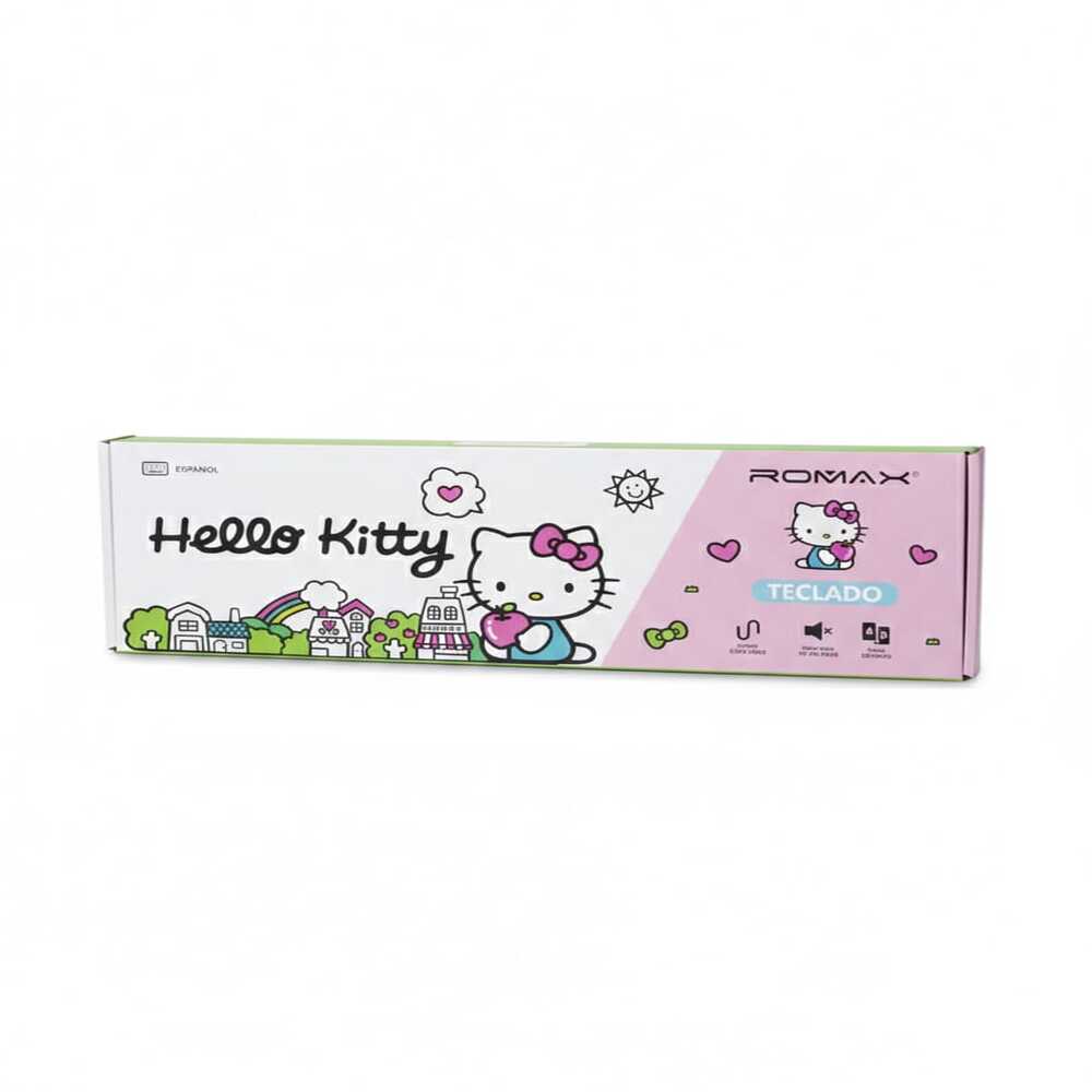 TECLADO CON CABLE - ROMAX ROSA - 1