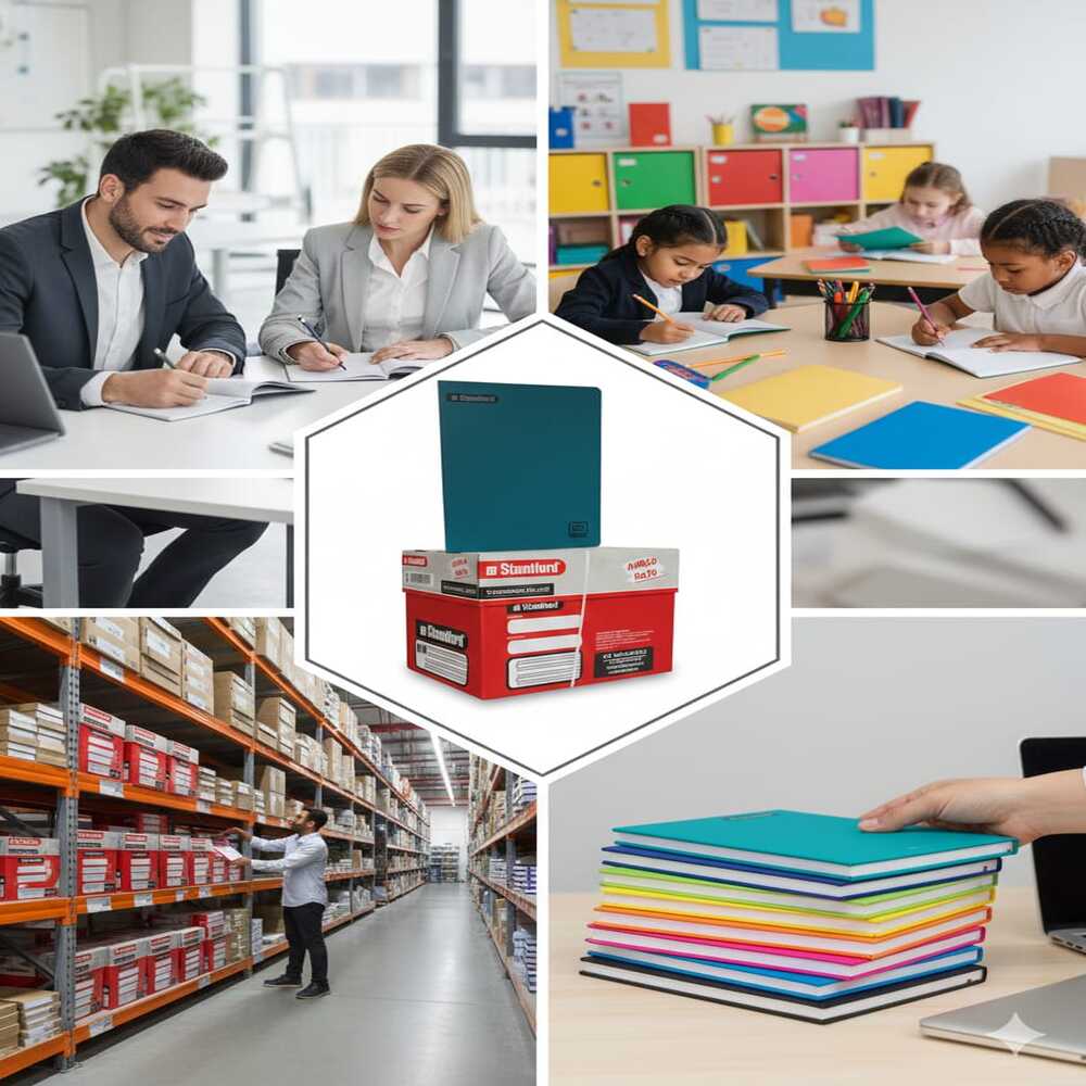 CAJA DE CUADERNOS TRIPLE RENGLON STANDFORD NOTEBOOK – 25 UNIDADES - 2