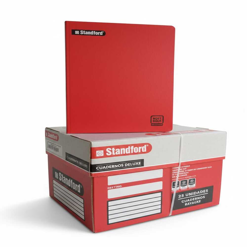 CAJA DE CUADERNOS RAYADO STANDFORD NOTEBOOK – 25 UNIDADES - 1
