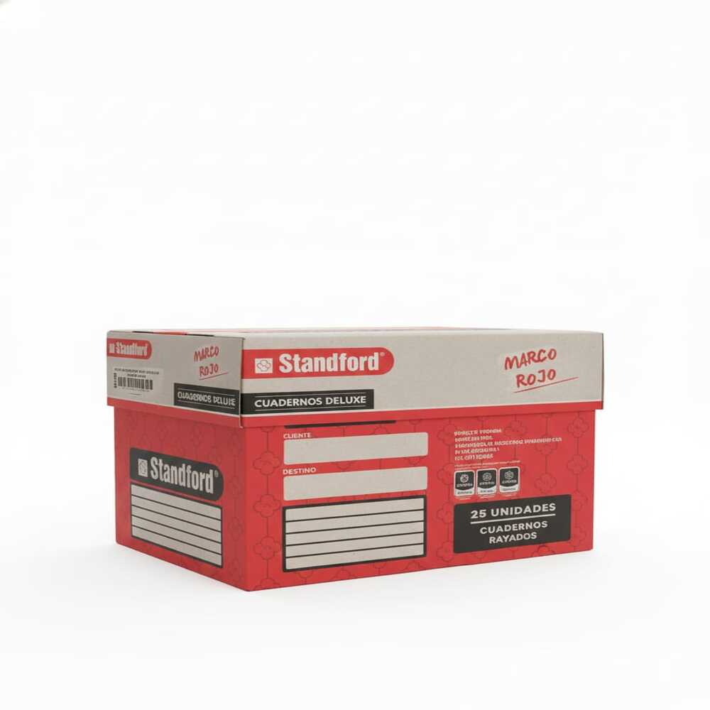 CAJA DE CUADERNOS RAYADO STANDFORD NOTEBOOK – 25 UNIDADES - 3