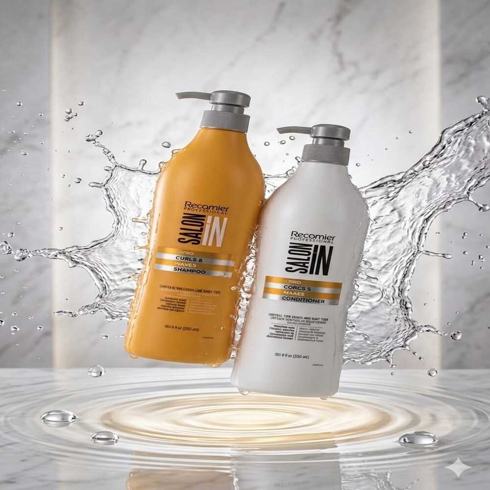 SALON IN CURLS Y WAVES SHAMPOO 1 LT + ACONDICIONADOR - 3