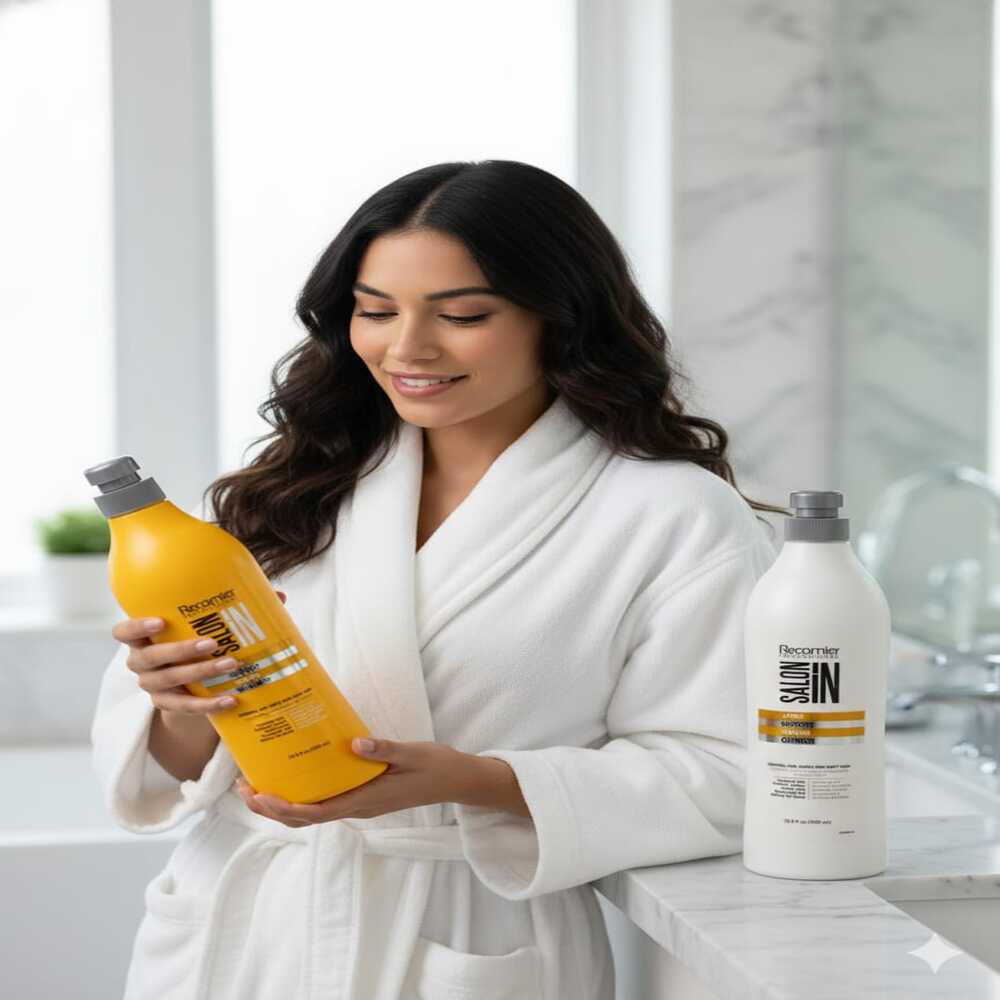 SALON IN CURLS Y WAVES SHAMPOO 1 LT + ACONDICIONADOR - 4