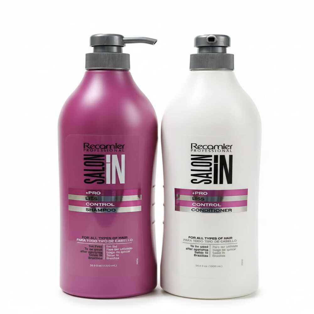 SALON IN LISS CONTROL SHAMPOO 1LT + ACONDICIONADOR - 1