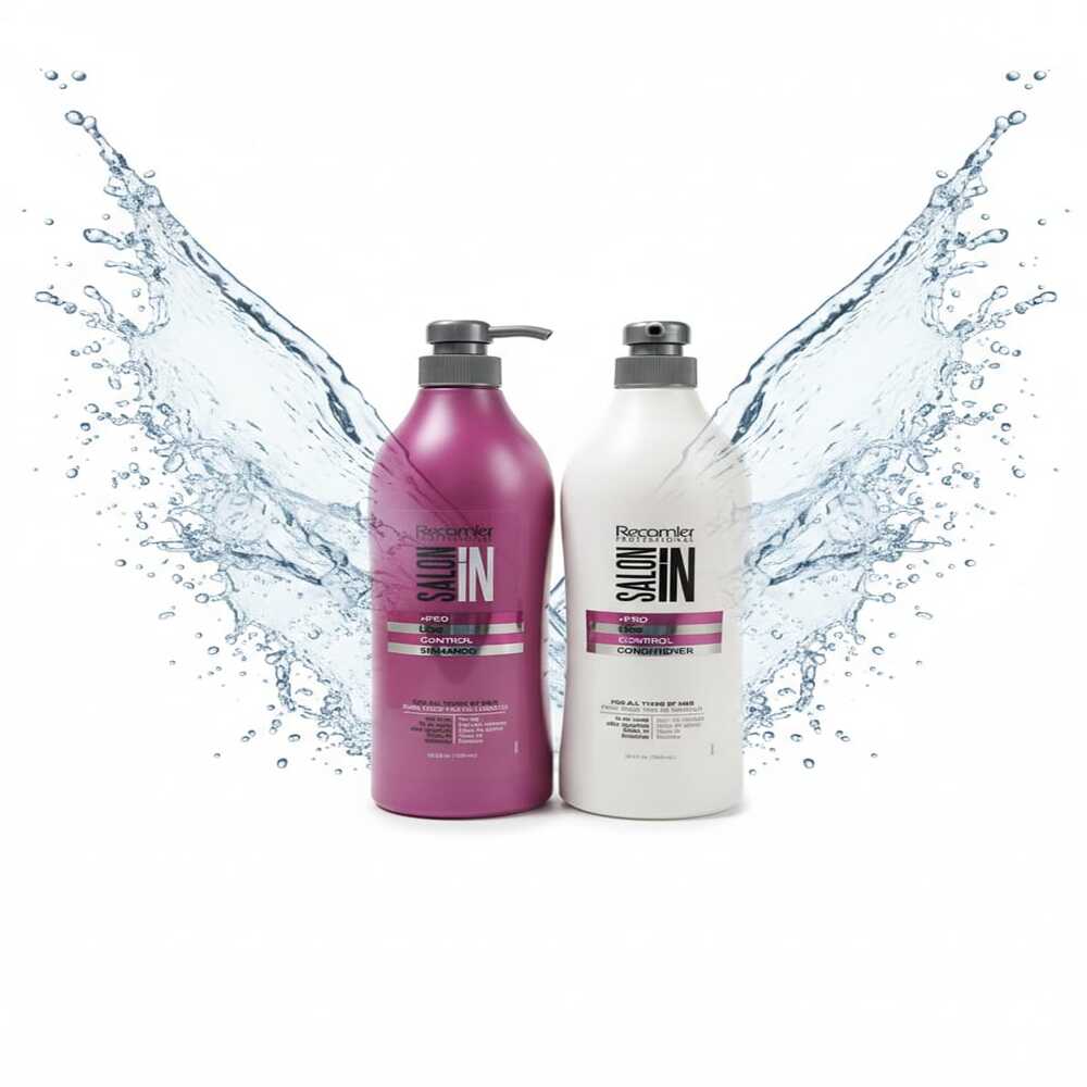SALON IN LISS CONTROL SHAMPOO 1LT + ACONDICIONADOR - 4